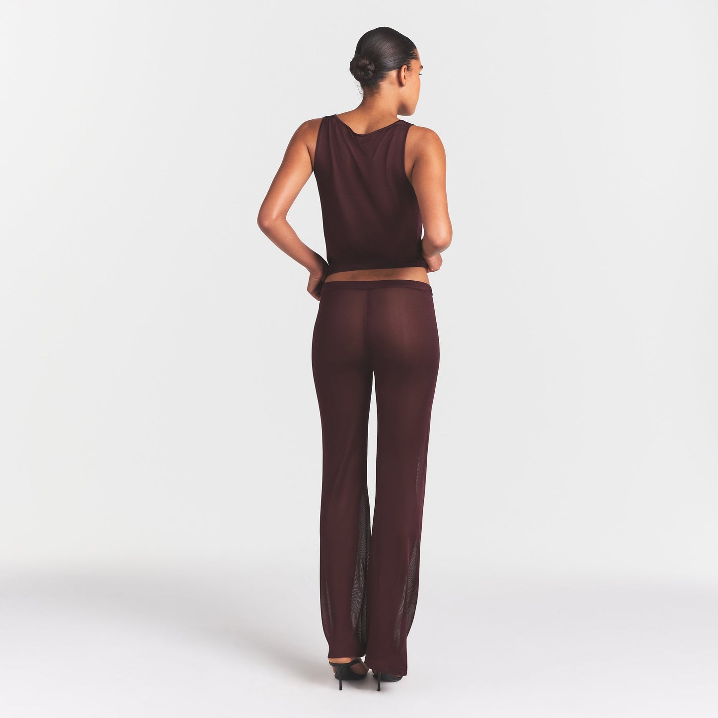 SLINKY KNIT LOW RISE PANT | CURRANT