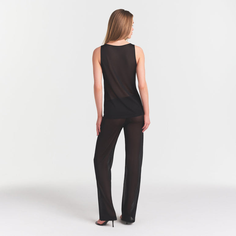 SLINKY KNIT LOW RISE PANT | OBSIDIAN