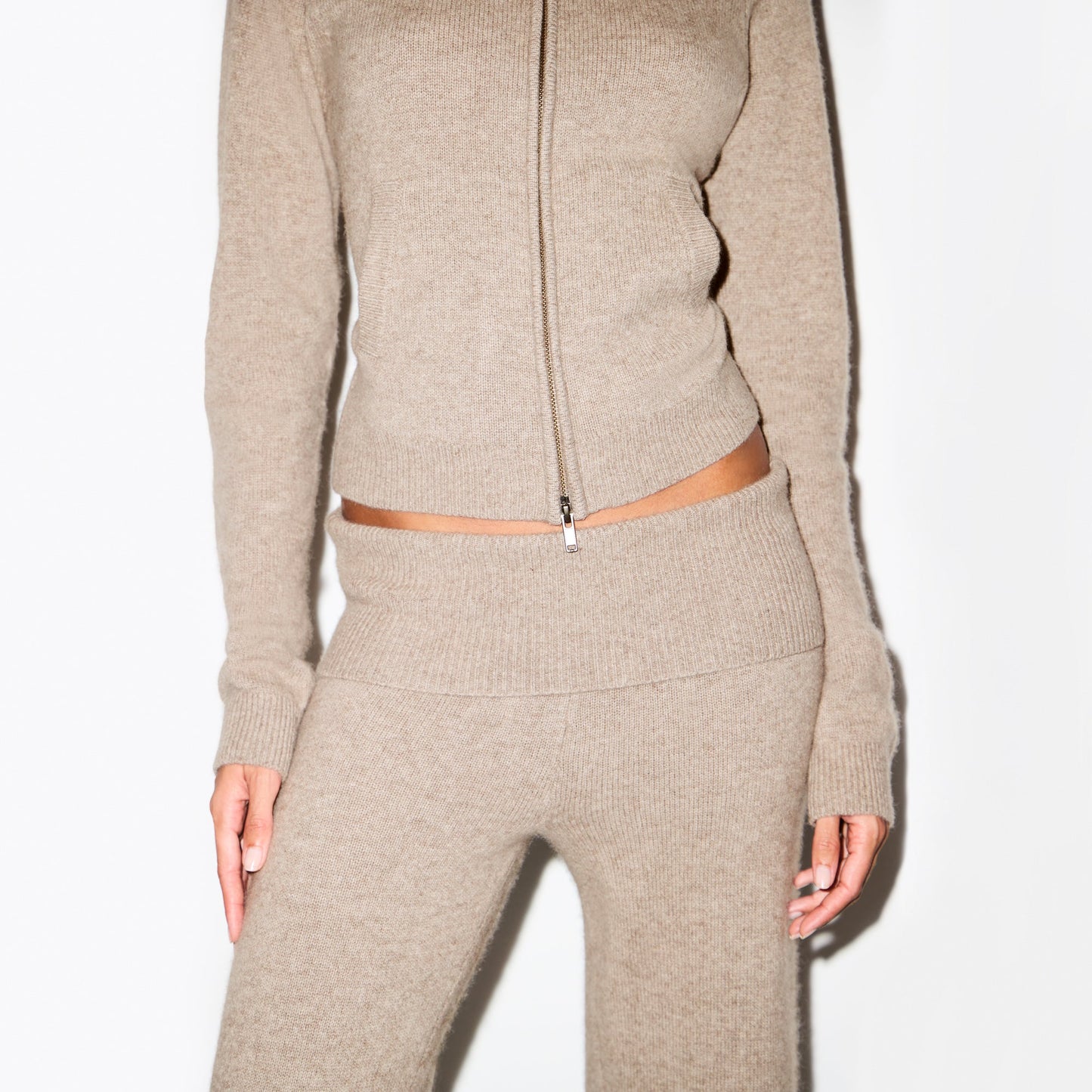 WOOL CASHMERE FOLDOVER PANT | LINEN