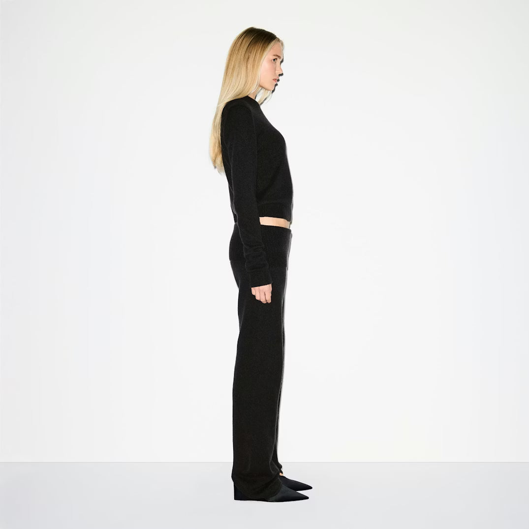 WOOL CASHMERE PANT | ONYX