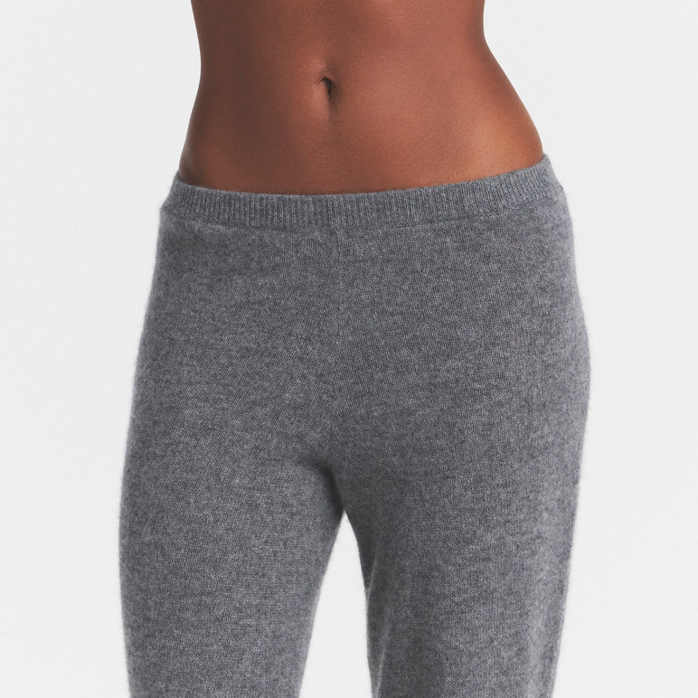 AIRY CASHMERE JOGGER | DARK HEATHER GREY