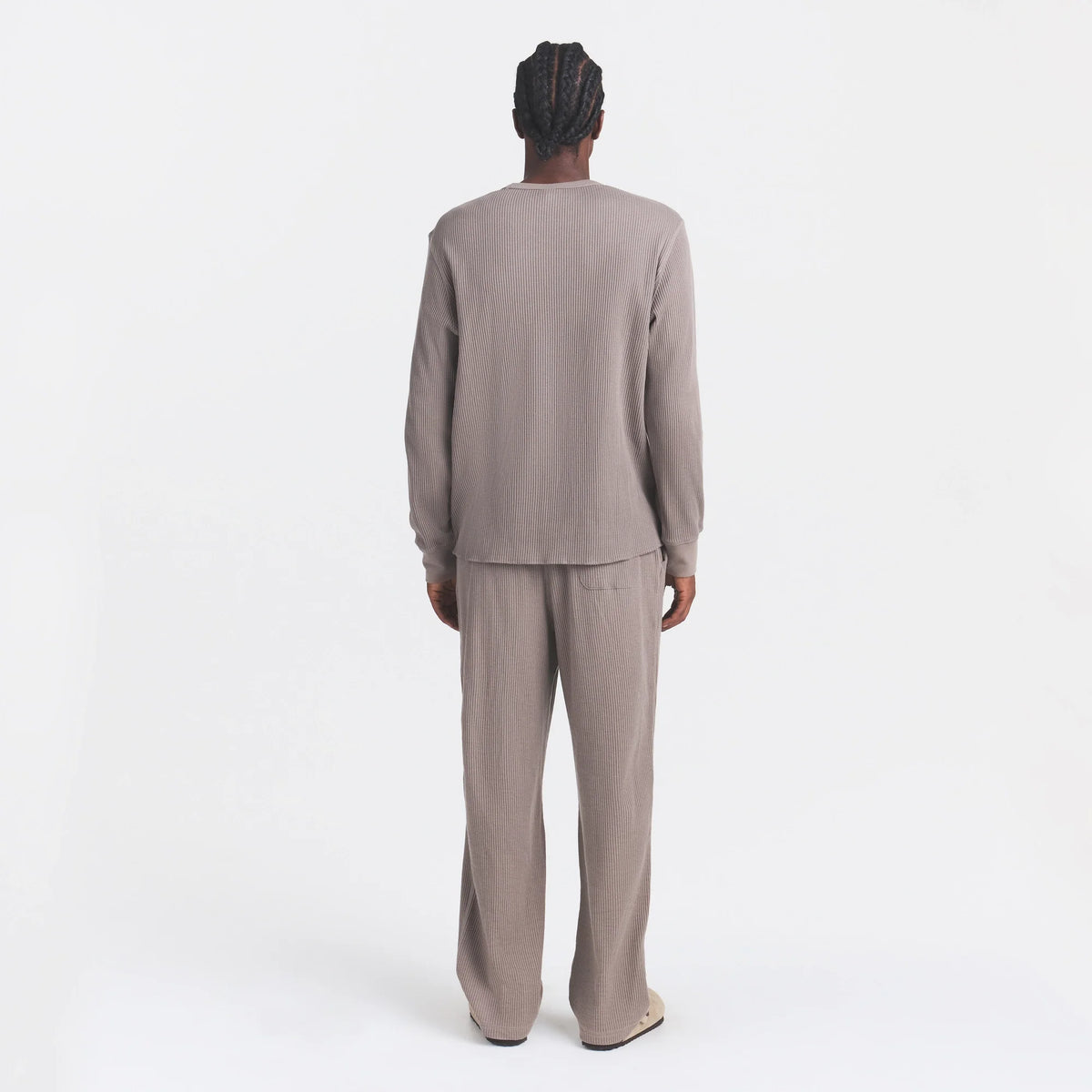 WAFFLE MENS STRAIGHT LEG PANT | MINK
