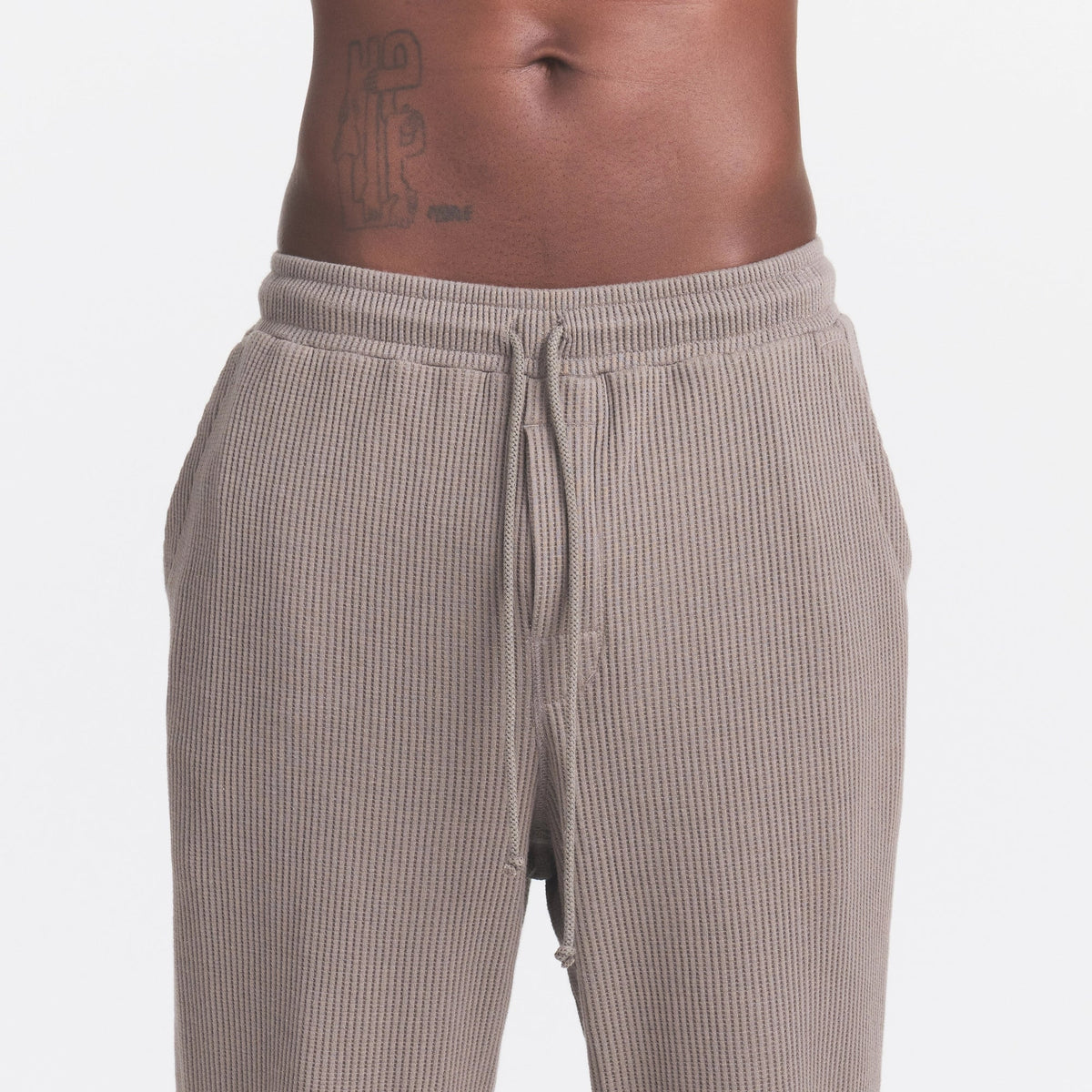 WAFFLE MENS STRAIGHT LEG PANT | MINK