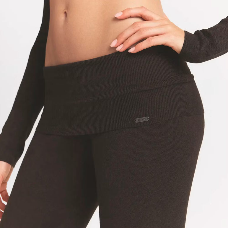 ESSENTIAL KNIT FOLDOVER PANT | ESPRESSO