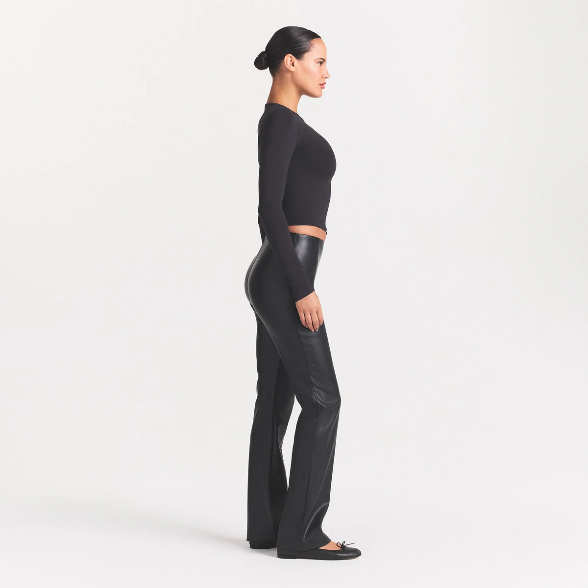 FAUX LEATHER PANT | ONYX
