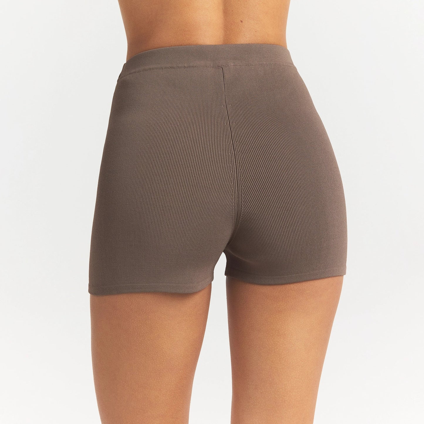 REFINED KNIT HIGH-WAISTED SHORT | AMETHYST