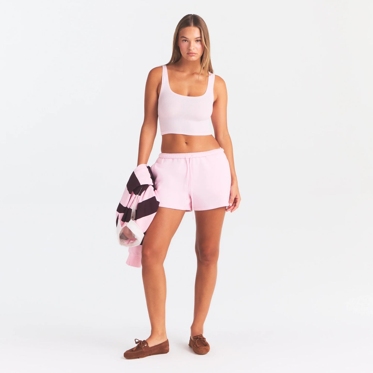 COTTON FLEECE CLASSIC SHORT | CHERRY BLOSSOM