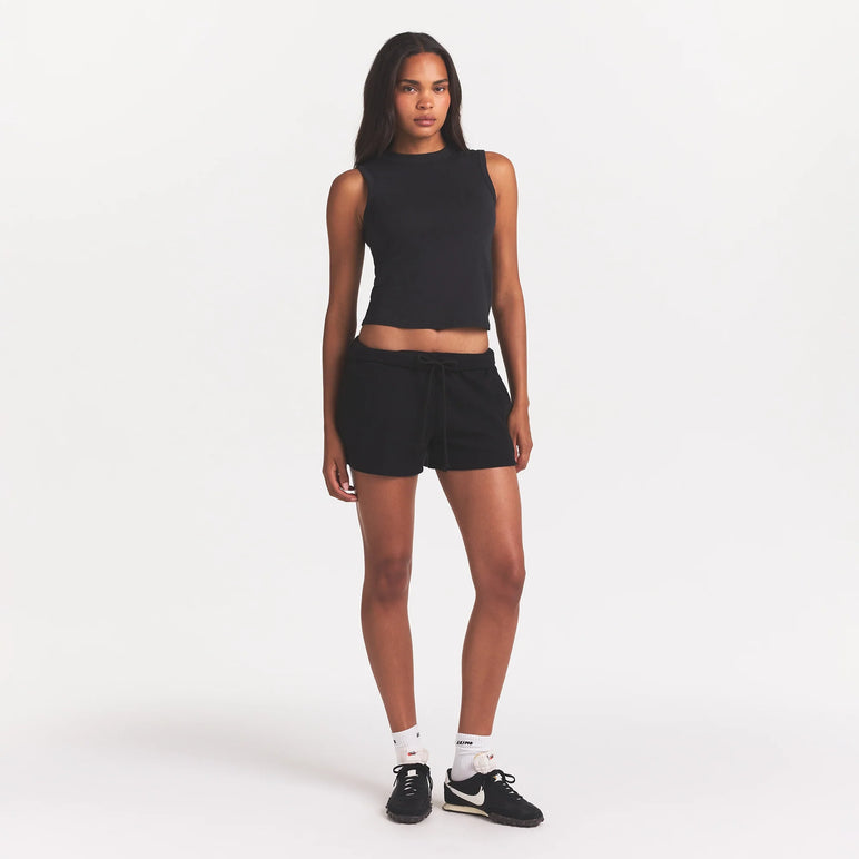 COTTON FLEECE CLASSIC SHORT | ONYX