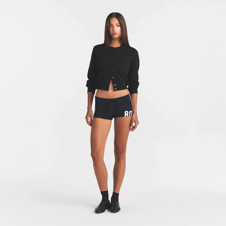 SMOOTH LAYERS MICRO SHORT | ONYX ECRU CONTRAST