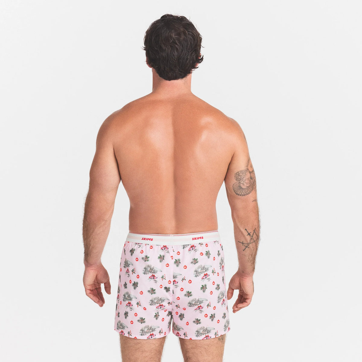 COTTON POPLIN MENS LOGO BAND BOXER | CHERRY BLOSSOM SPORTS CAR GIFT