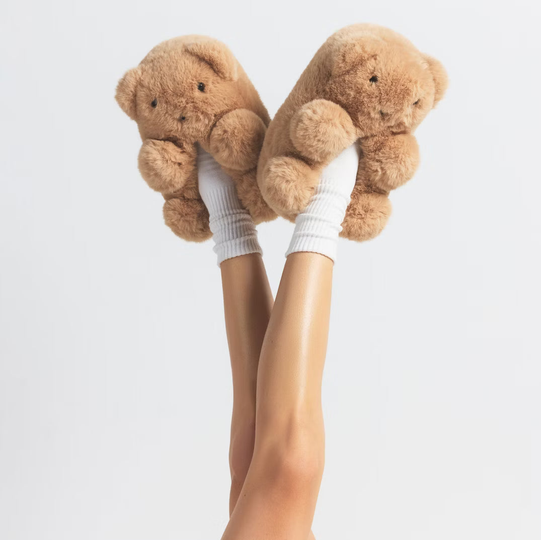 TEDDY BEAR SLIPPER | LIGHT BROWN