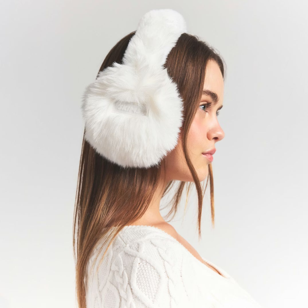 FAUX FUR EARMUFFS | MARBLE