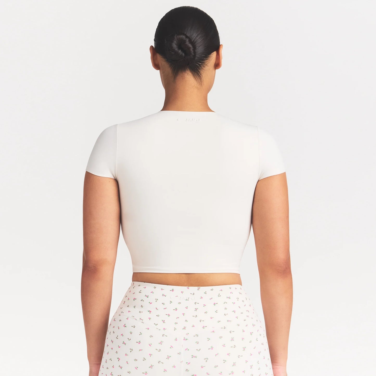 NikeSKIMS MATTE CROPPED CORSET TEE | IVORY