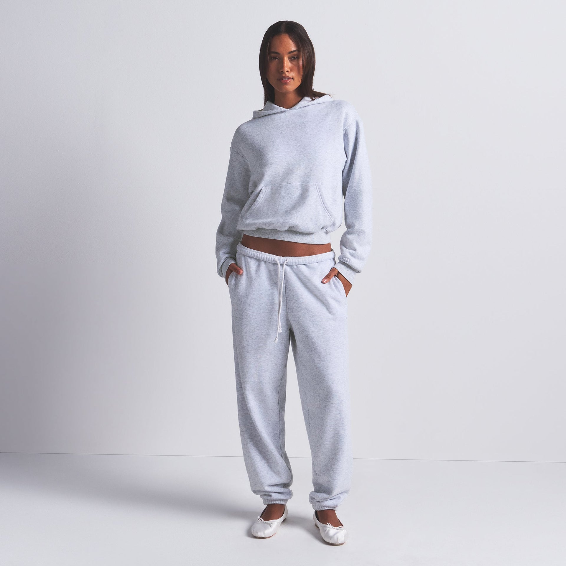 COTTON FLEECE CLASSIC JOGGER | LIGHT HEATHER GREY