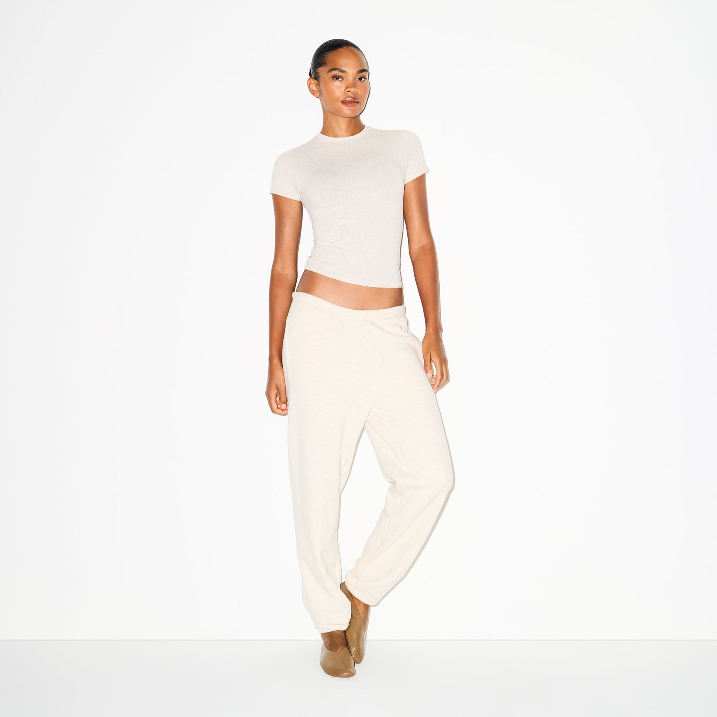 COTTON FLEECE CLASSIC JOGGER | OATMEAL HEATHER