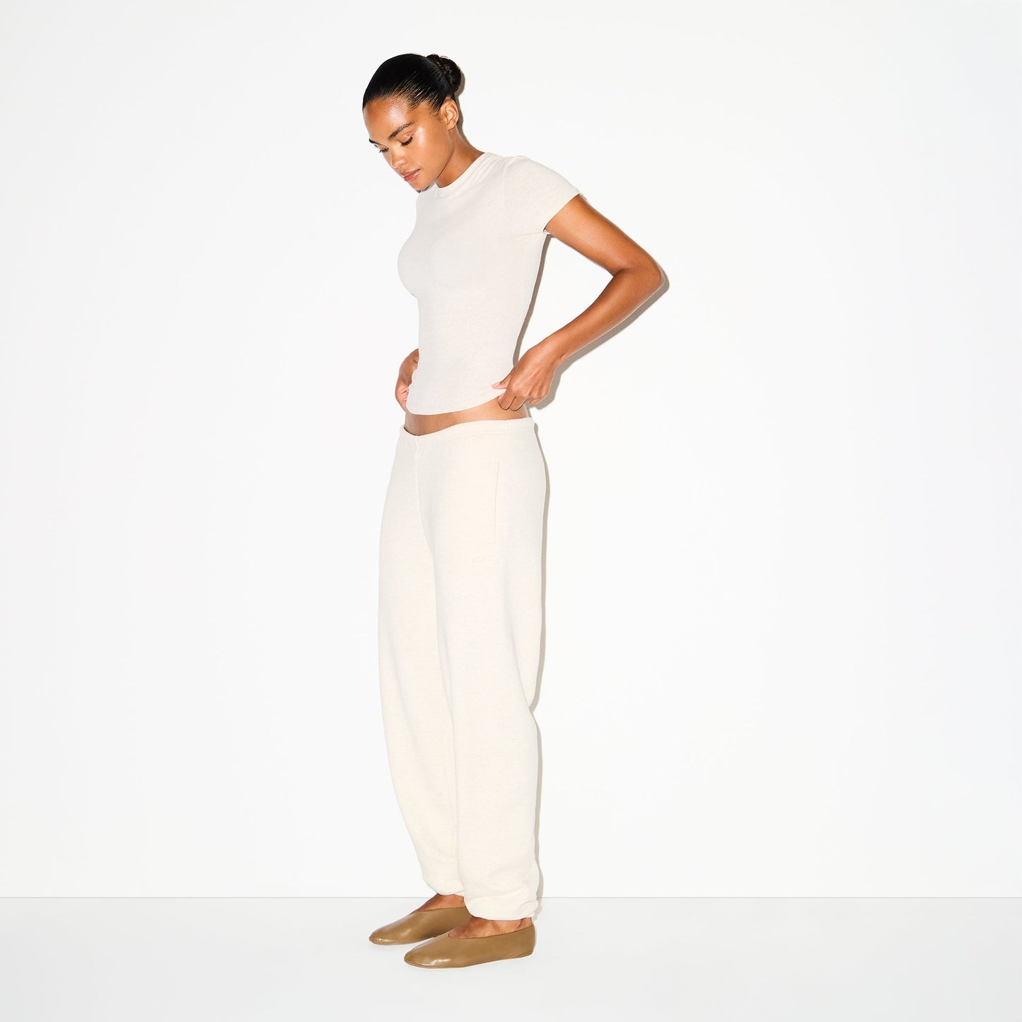 COTTON FLEECE CLASSIC JOGGER | OATMEAL HEATHER