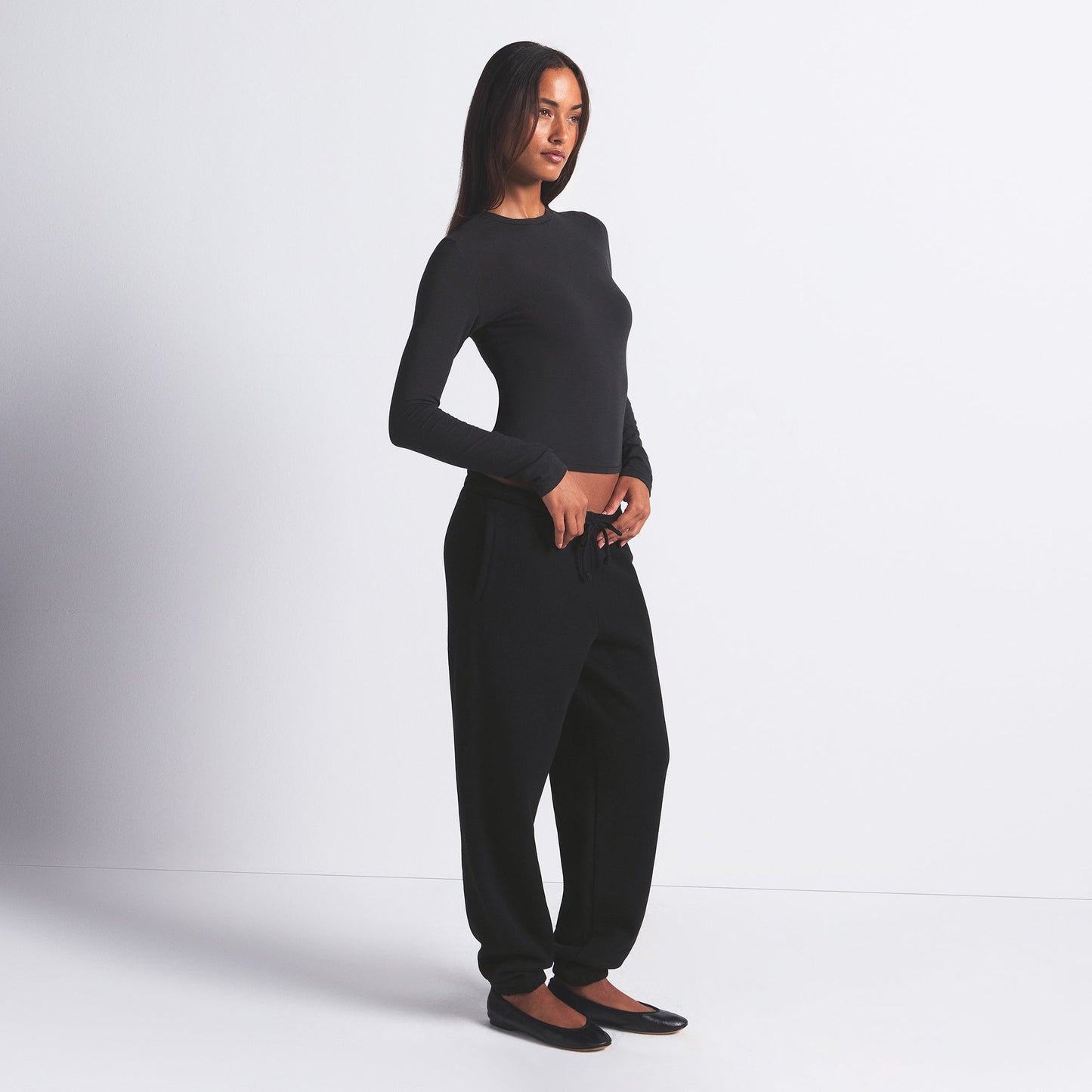 COTTON FLEECE CLASSIC JOGGER | ONYX