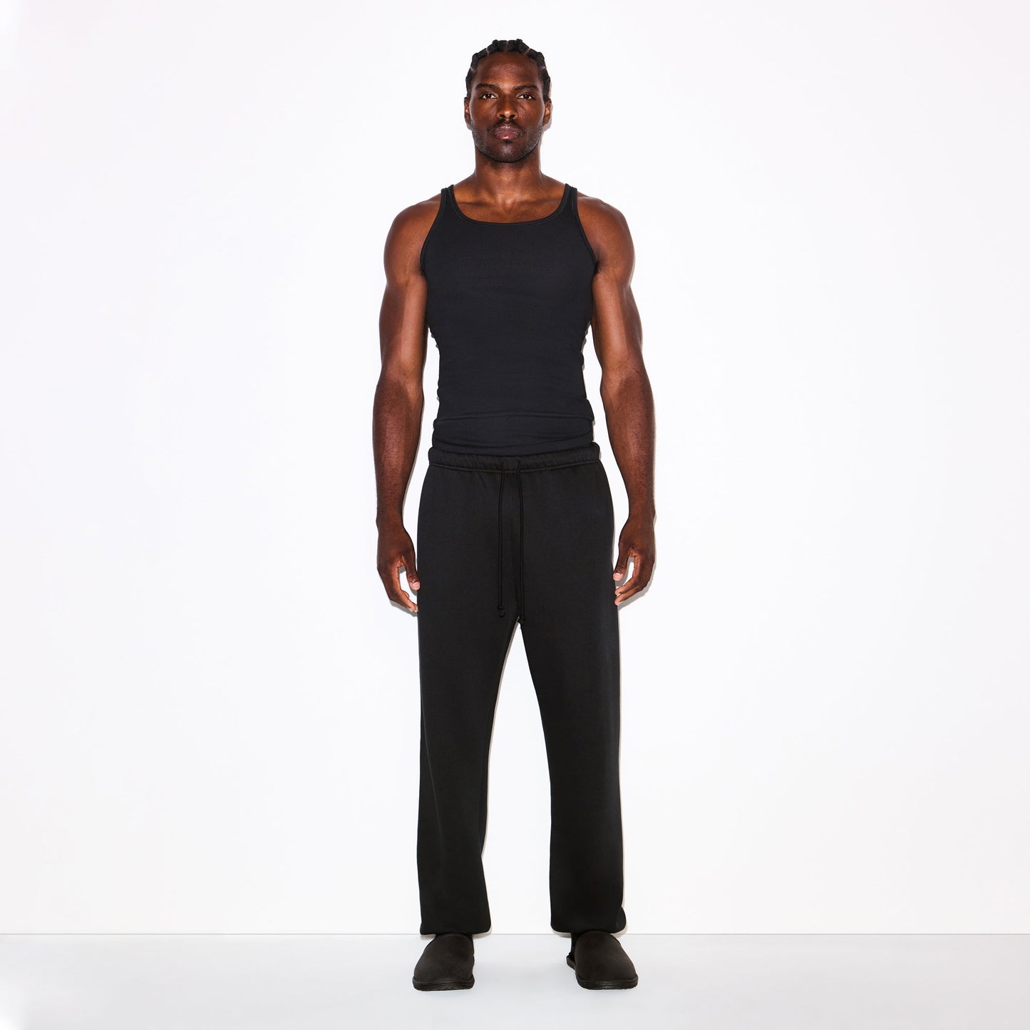 FLEECE LOUNGE MENS RELAXED JOGGER | WASHED ONYX