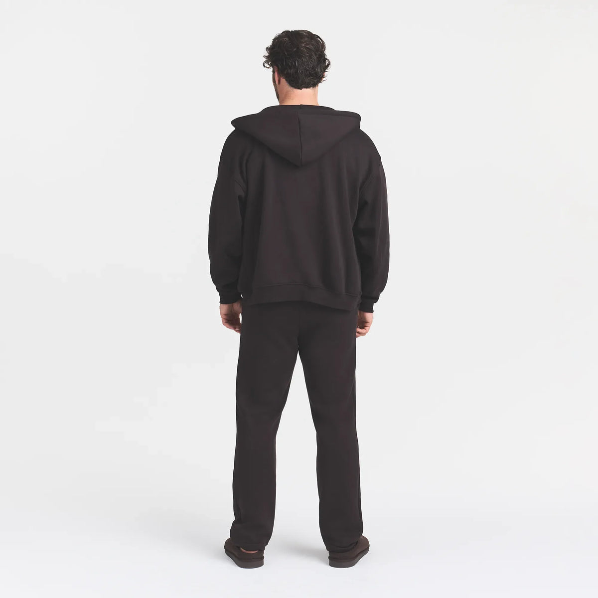 FLEECE LOUNGE MENS CLASSIC STRAIGHT LEG PANT | DARK ROAST
