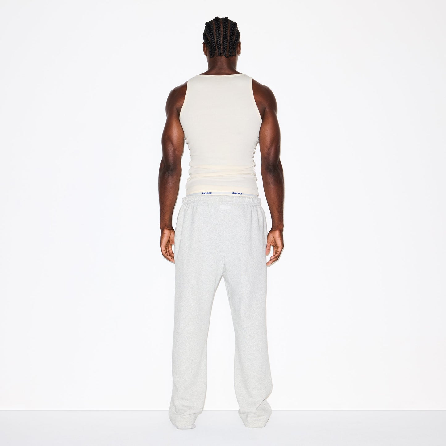 FLEECE LOUNGE MENS CLASSIC STRAIGHT LEG PANT | LIGHT HEATHER GREY