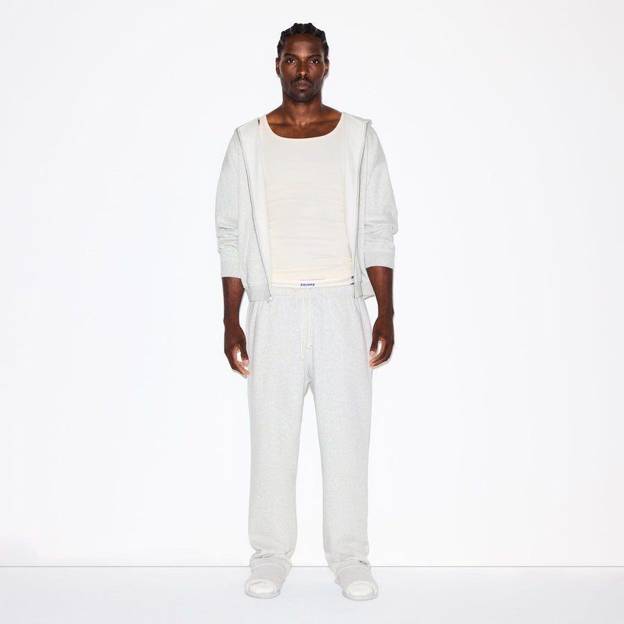 FLEECE LOUNGE MENS CLASSIC STRAIGHT LEG PANT | LIGHT HEATHER GREY