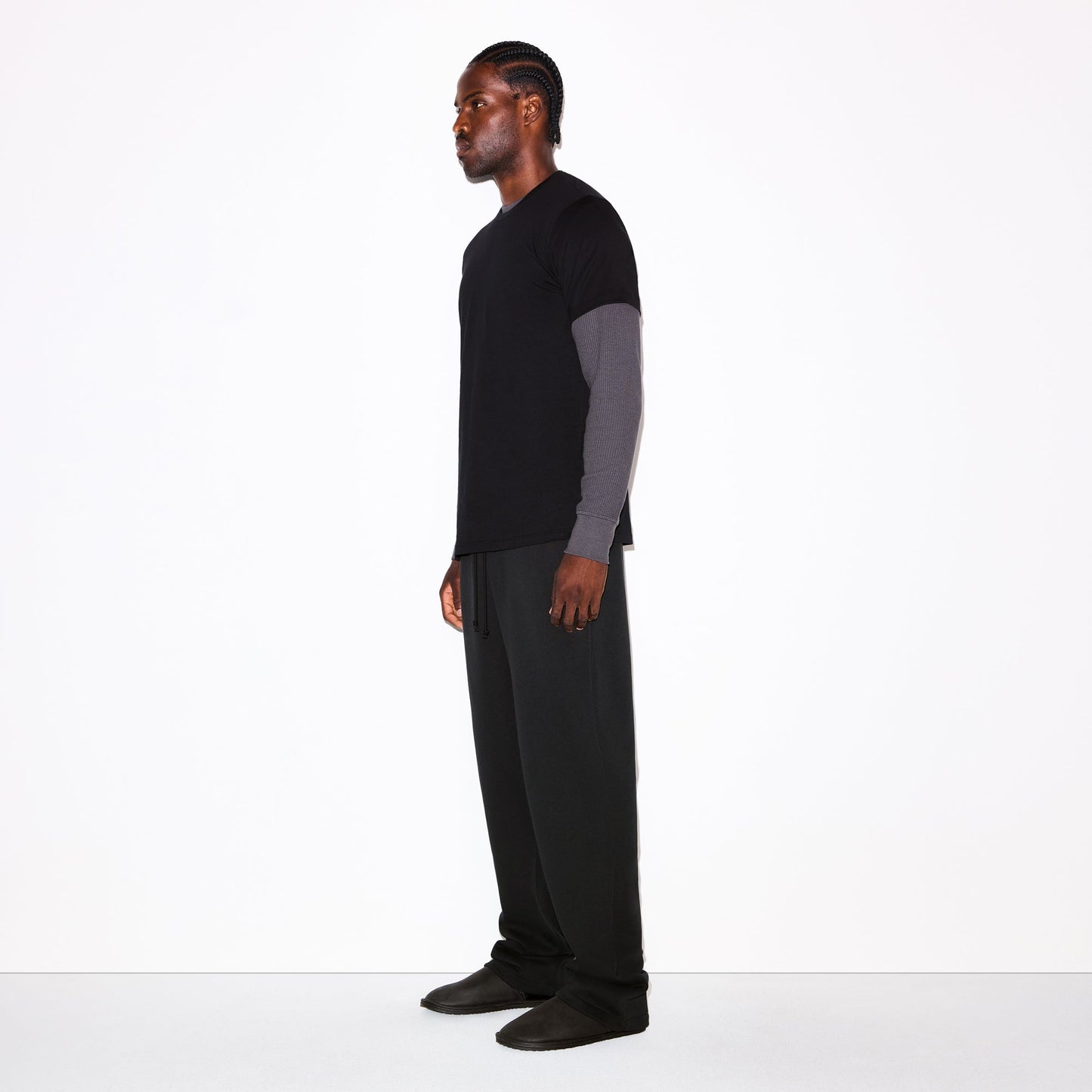 FLEECE LOUNGE MENS CLASSIC STRAIGHT LEG PANT | WASHED ONYX