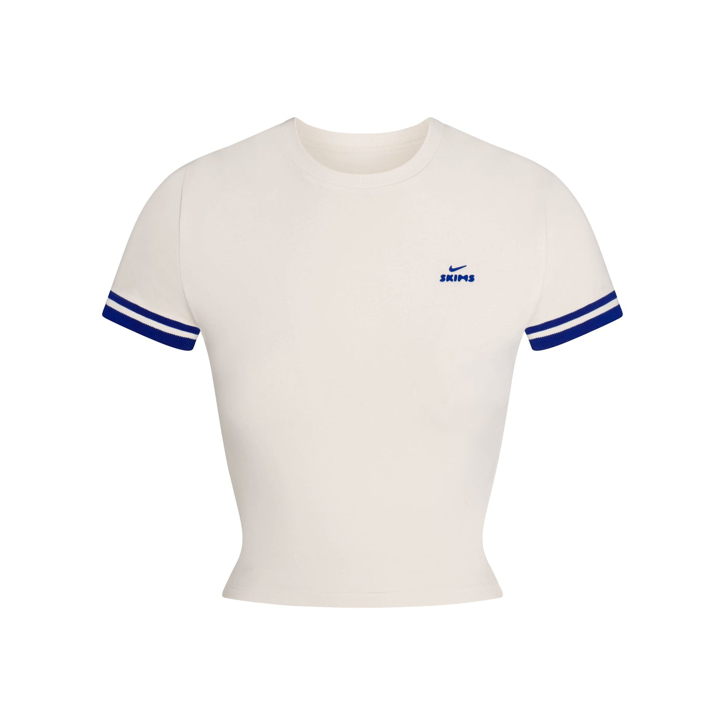 NikeSKIMS STRETCH KNIT CROPPED T-SHIRT | IVORY