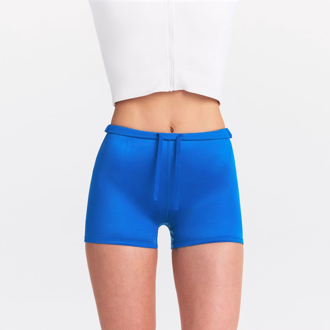 NikeSKIMS SATIN SHINE DRAWCORD BOY SHORT 2 INCH | NSKM COBALT
