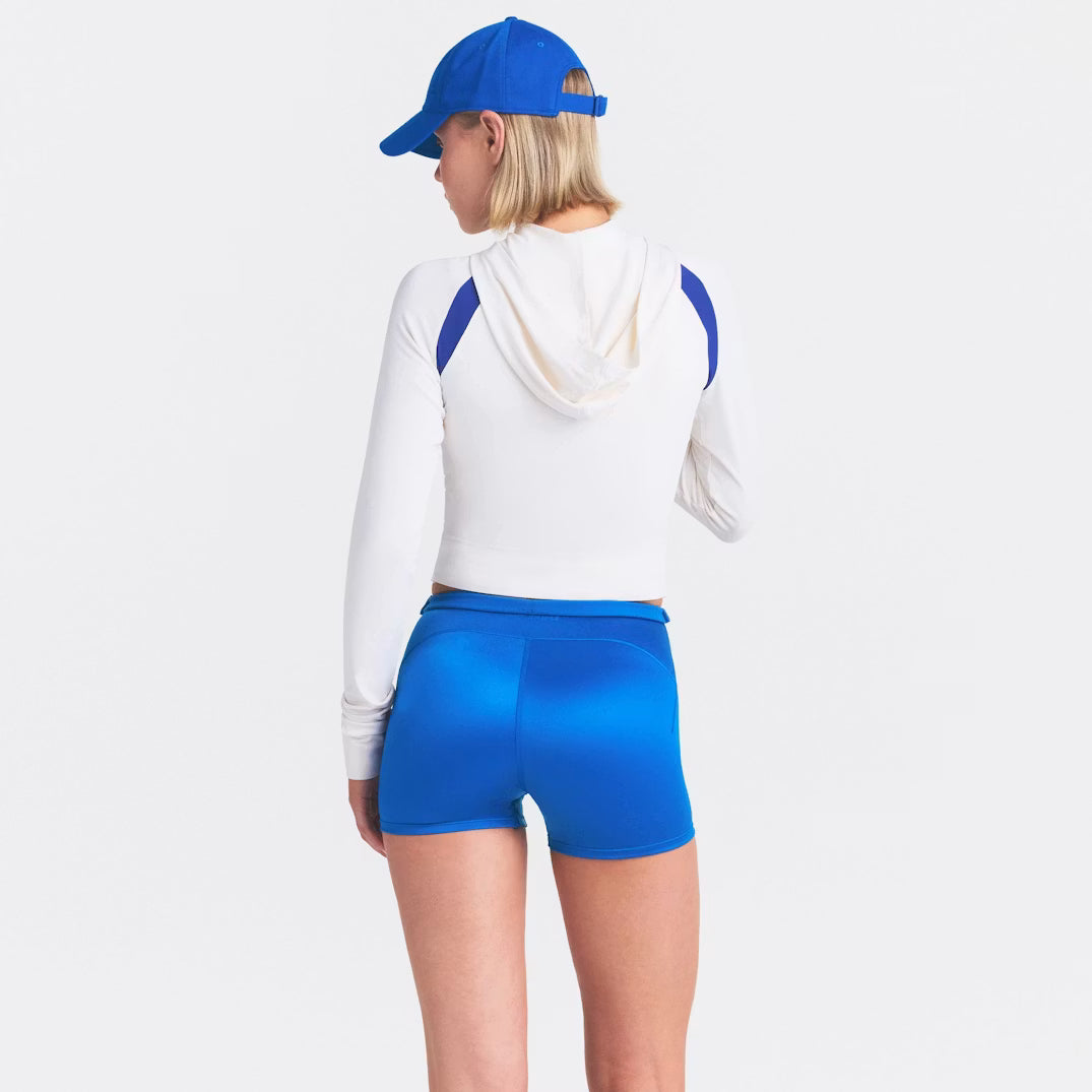 NikeSKIMS SATIN SHINE DRAWCORD BOY SHORT 2 INCH | NSKM COBALT