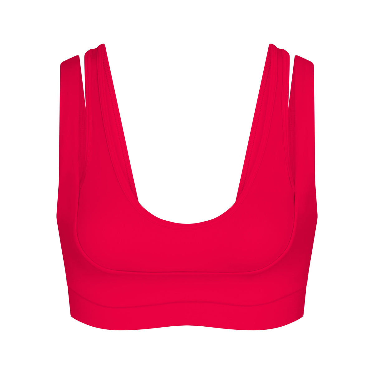 NikeSKIMS MATTE DOUBLE STRAP SCOOP BRA | UNIVERSITY RED