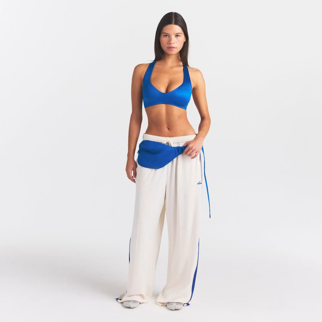 NikeSKIMS SATIN SHINE PLUNGE T-BACK BRA | NSKM COBALT