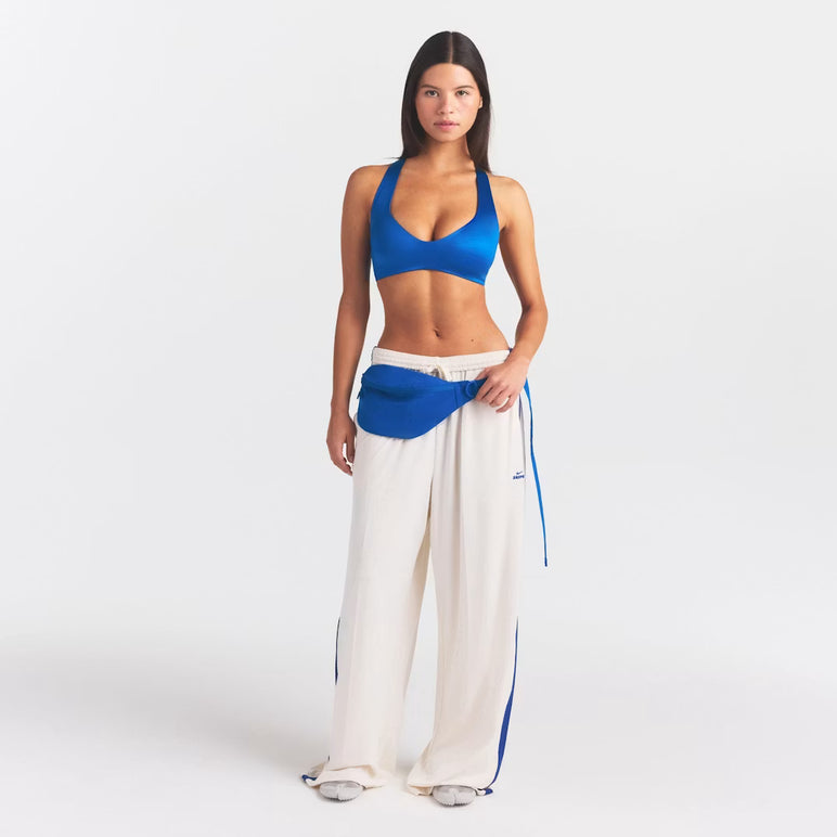 NikeSKIMS SATIN SHINE PLUNGE T-BACK BRA | NSKM COBALT
