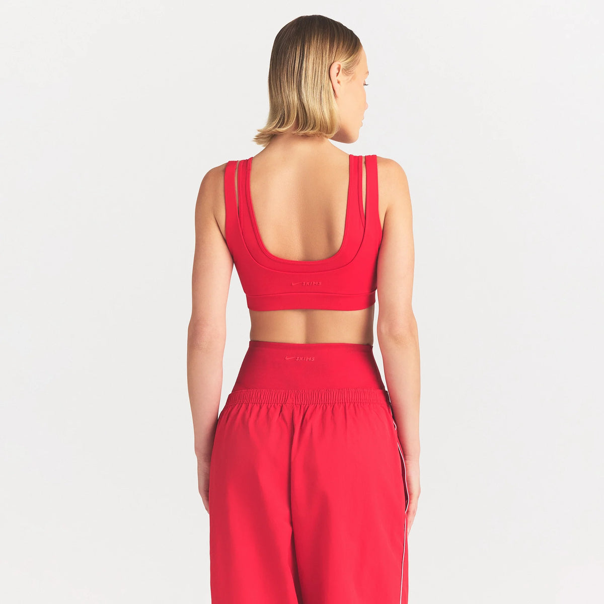 NikeSKIMS MATTE DOUBLE STRAP SCOOP BRA | UNIVERSITY RED