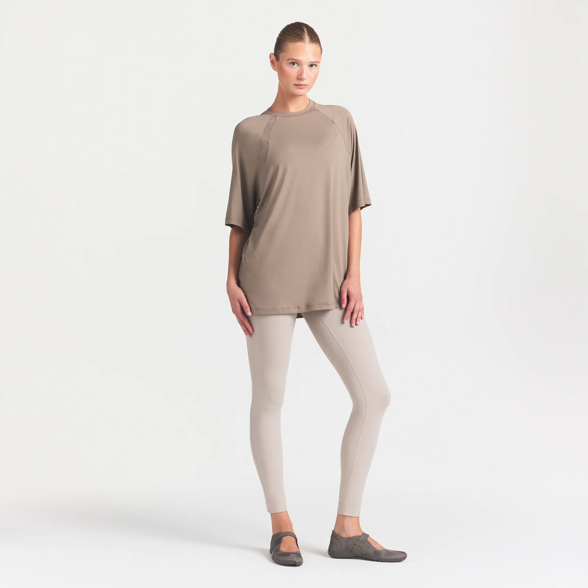 NikeSKIMS AIRY DRI-FIT OVERSIZED T-SHIRT | DRIFTWOOD