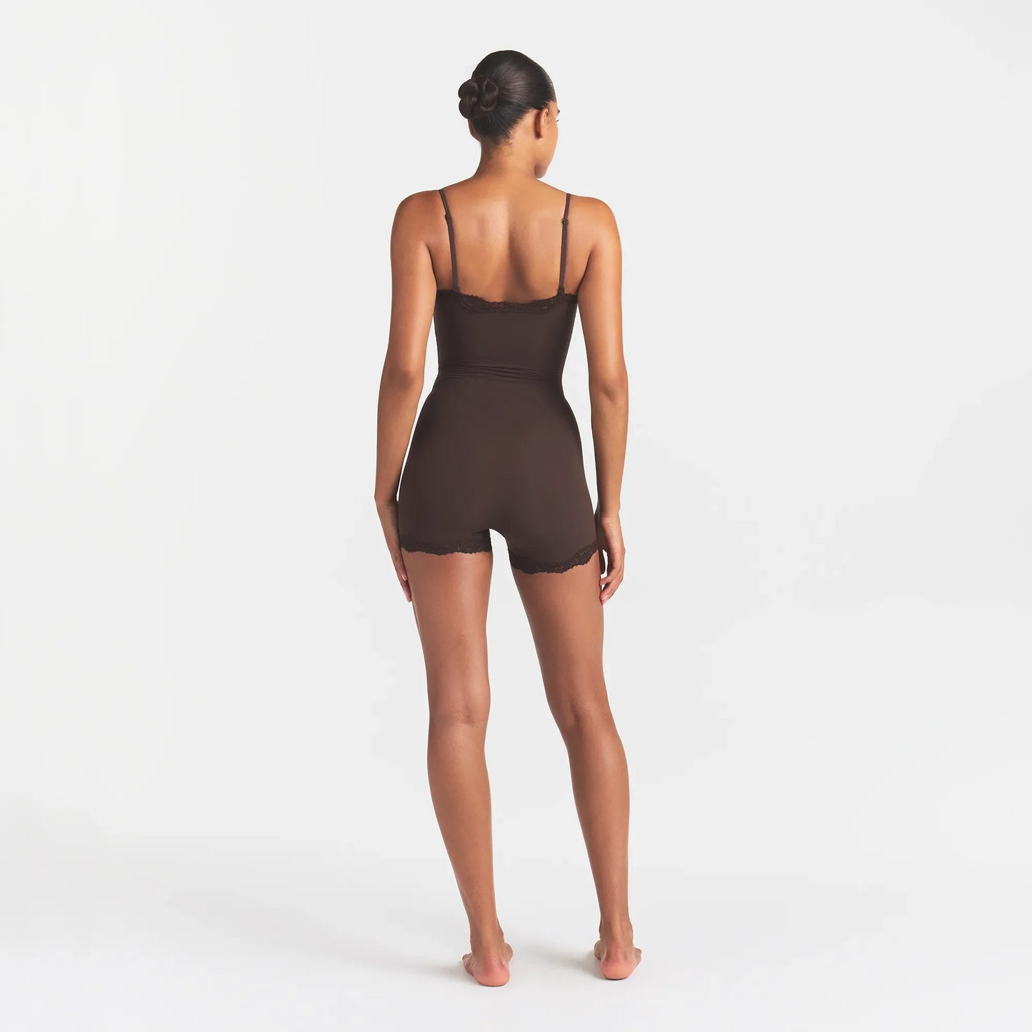 FITS EVERYBODY LACE ONESIE | ESPRESSO