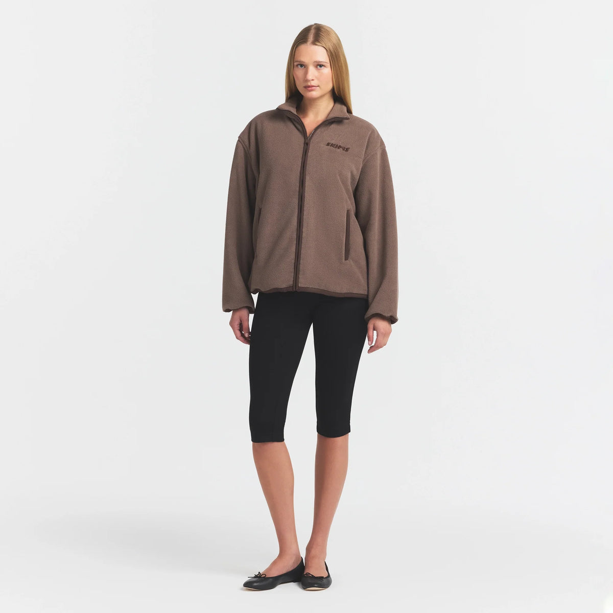 OUTDOOR FLEECE MOCK NECK ZIP UP JACKET | AMETHYST