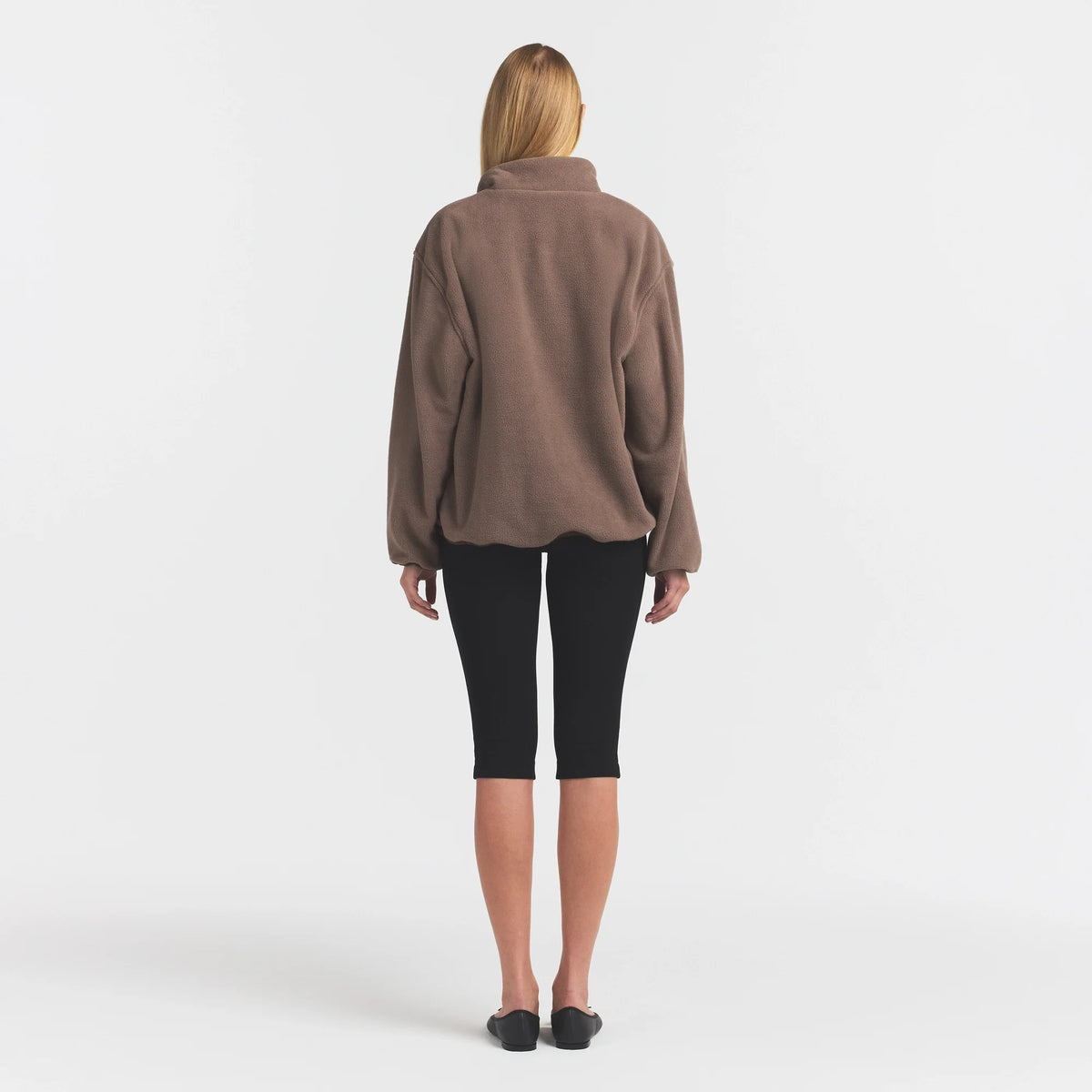 OUTDOOR FLEECE MOCK NECK ZIP UP JACKET | AMETHYST