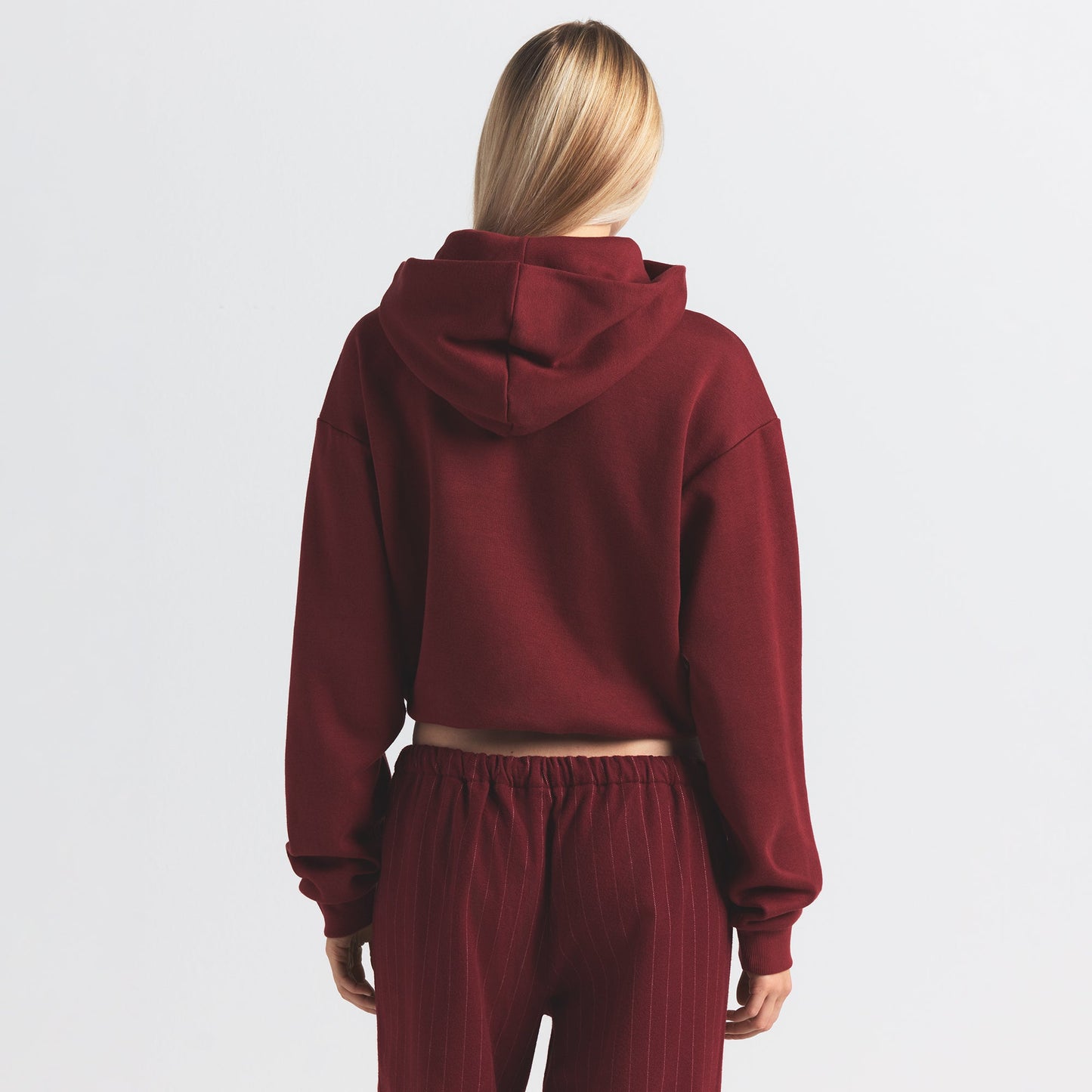 COTTON FLEECE CLASSIC HOODIE | MERLOT