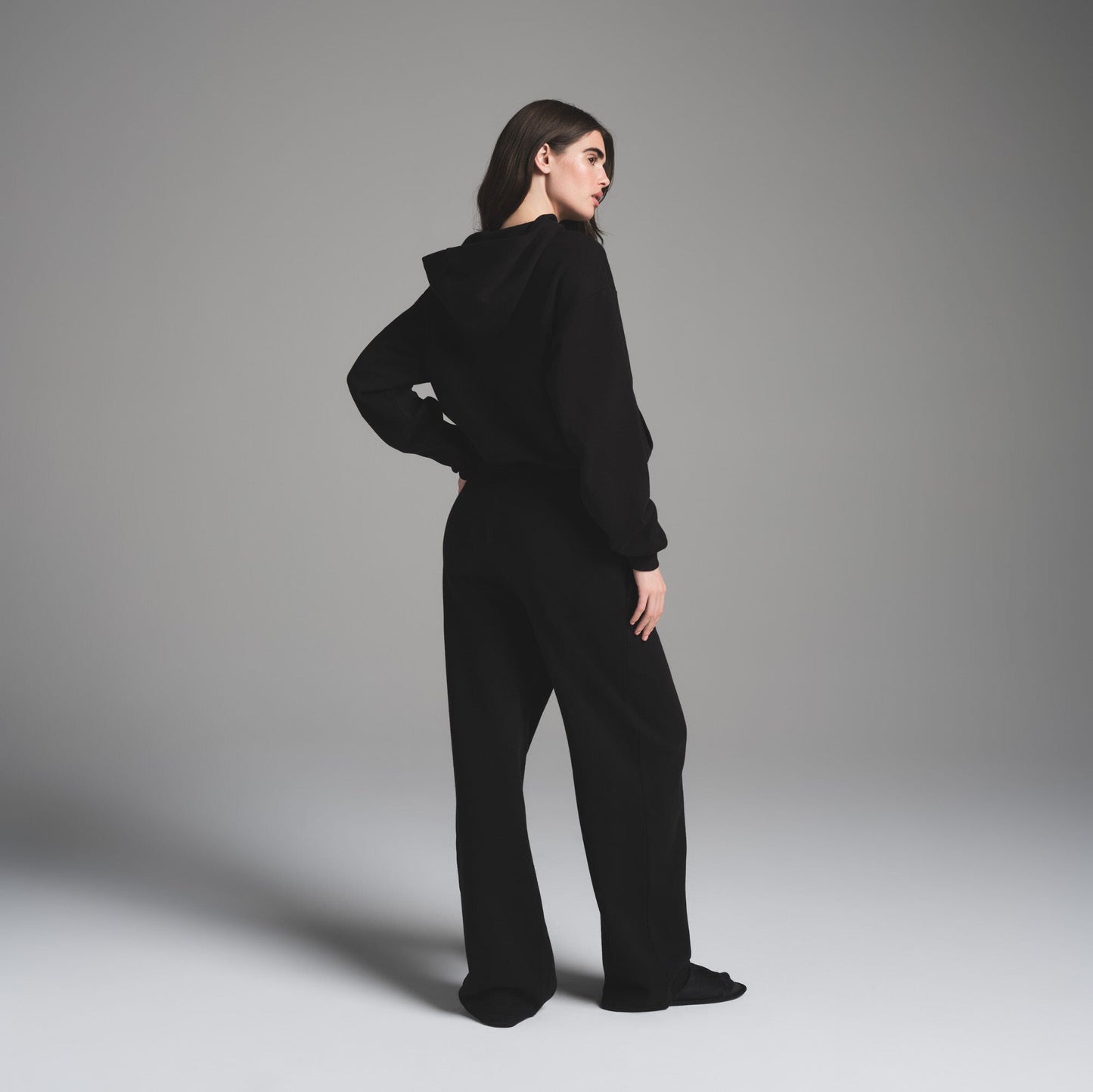 COTTON FLEECE CLASSIC HOODIE | ONYX