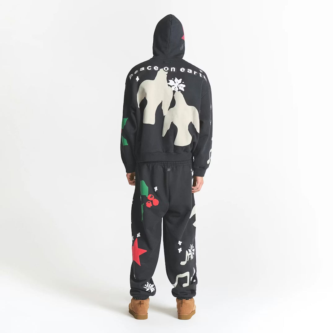 CACTUS PLANT FLEA MARKET X SKIMS HEAVYWEIGHT FLEECE MENS JOGGER | ONYX DOVE PRINT