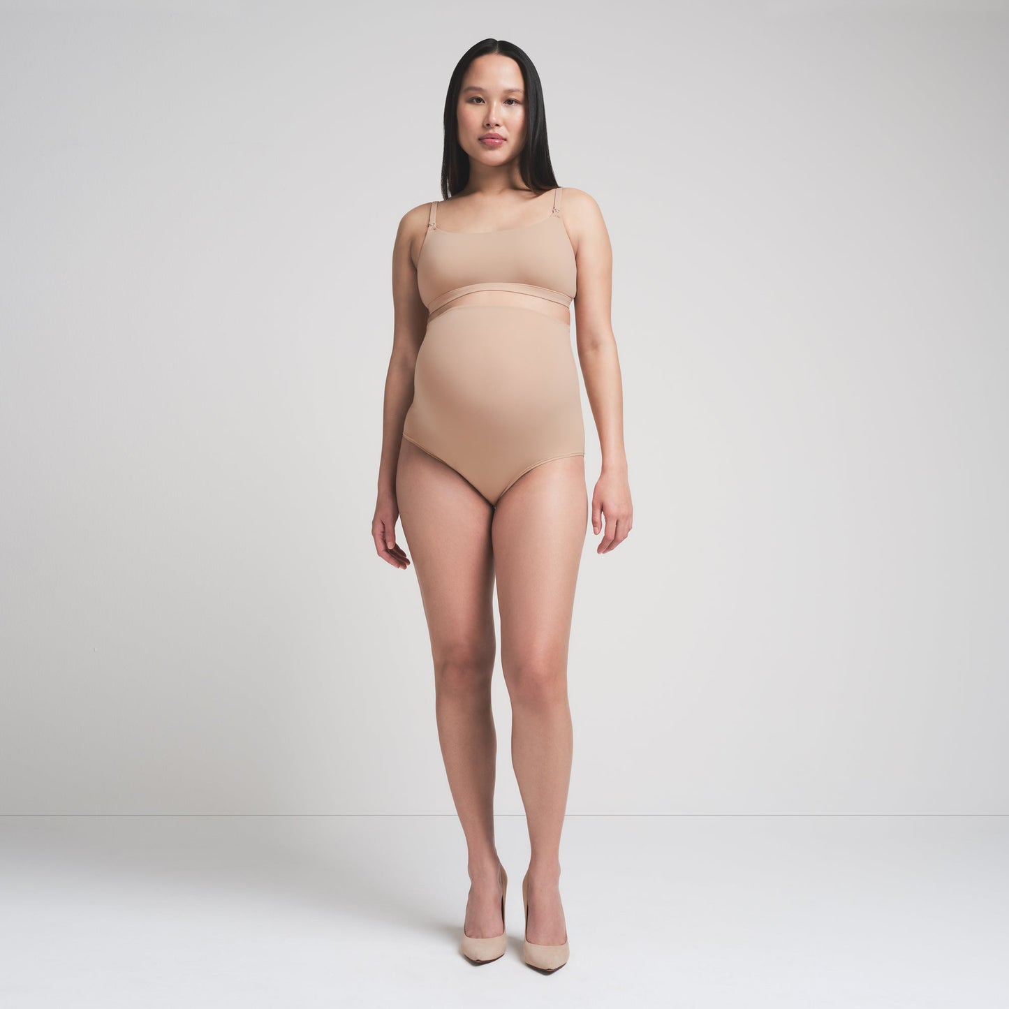 FITS EVERYBODY MATERNITY HIGH-WAISTED BRIEF | CLAY
