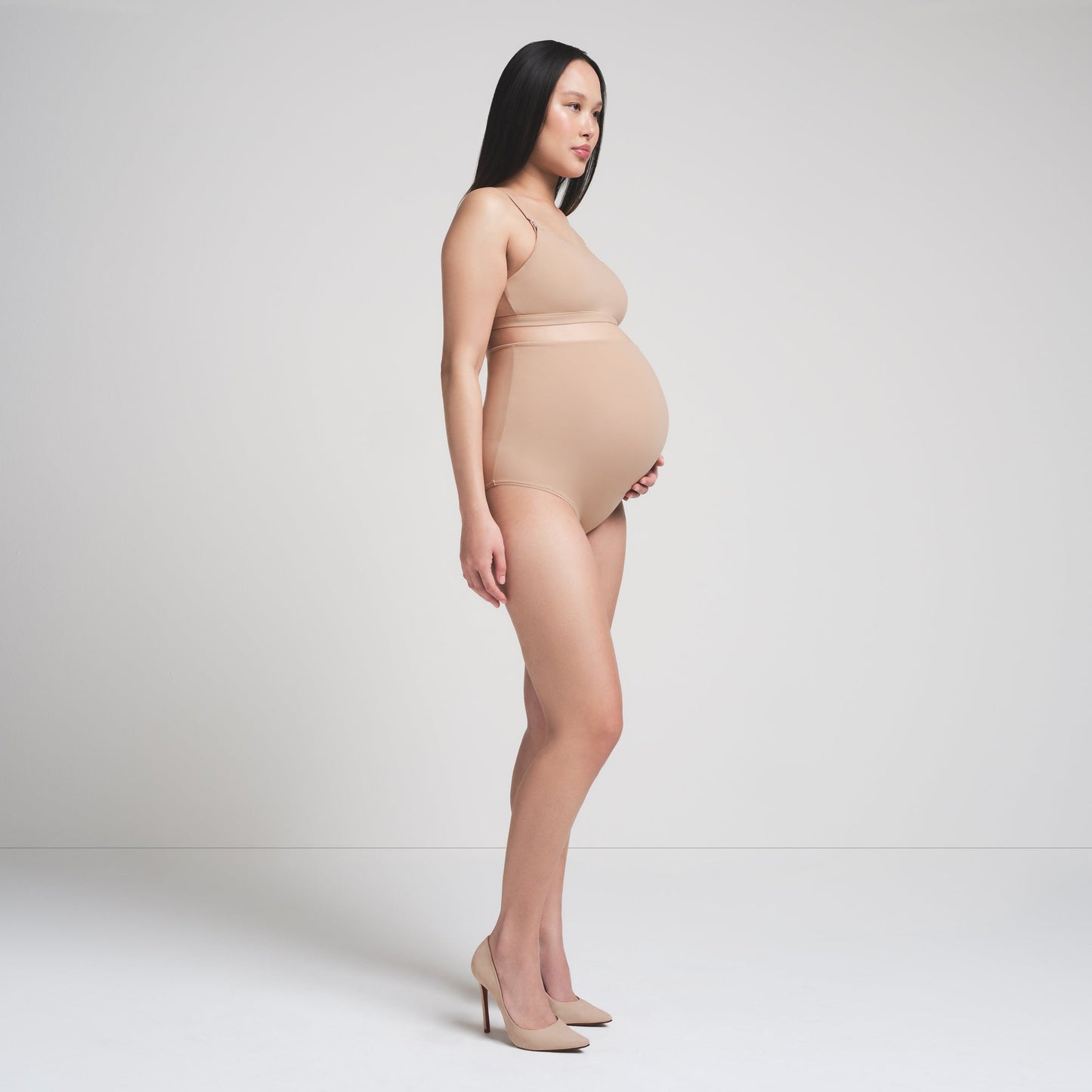 FITS EVERYBODY MATERNITY HIGH-WAISTED BRIEF | CLAY