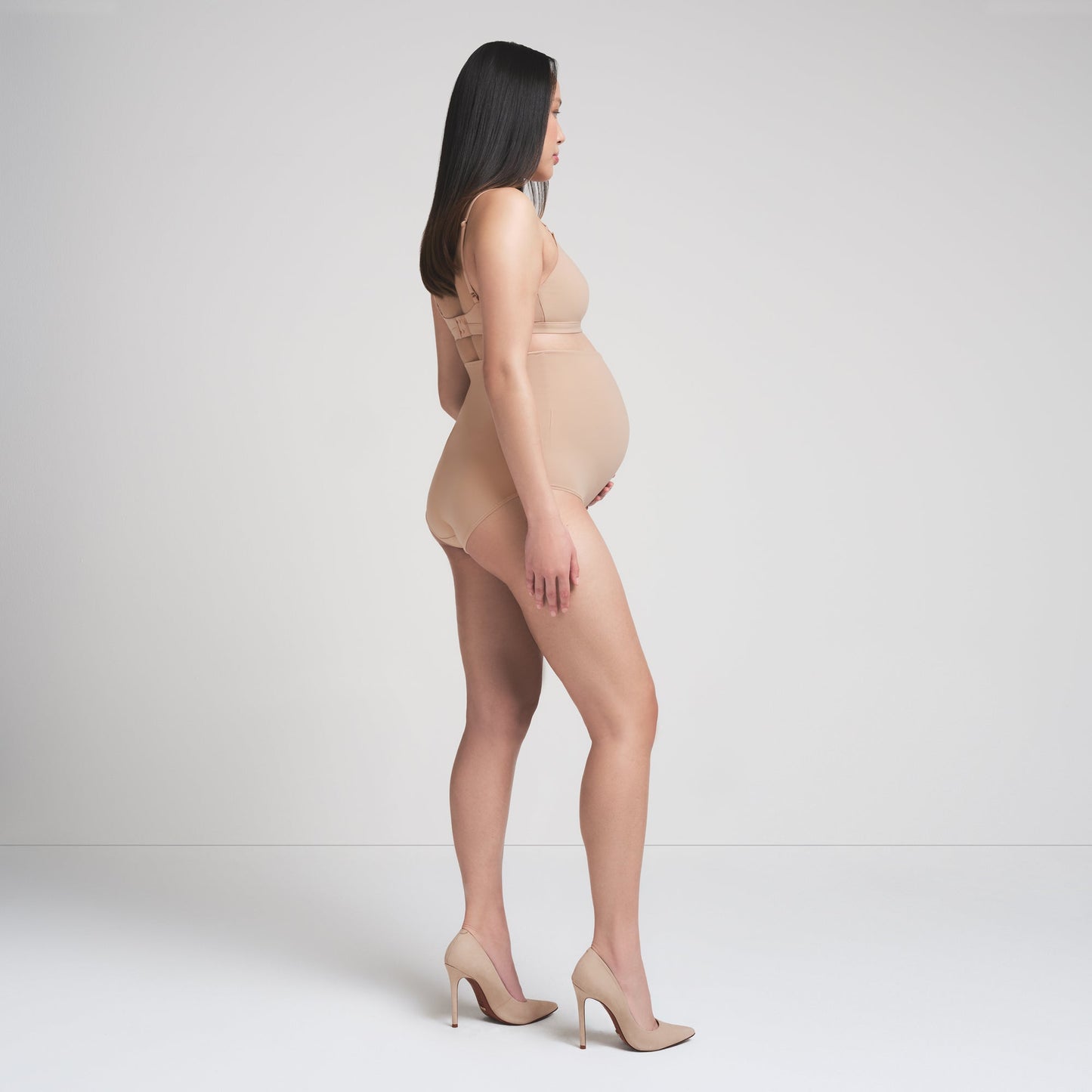 FITS EVERYBODY MATERNITY HIGH-WAISTED BRIEF | CLAY