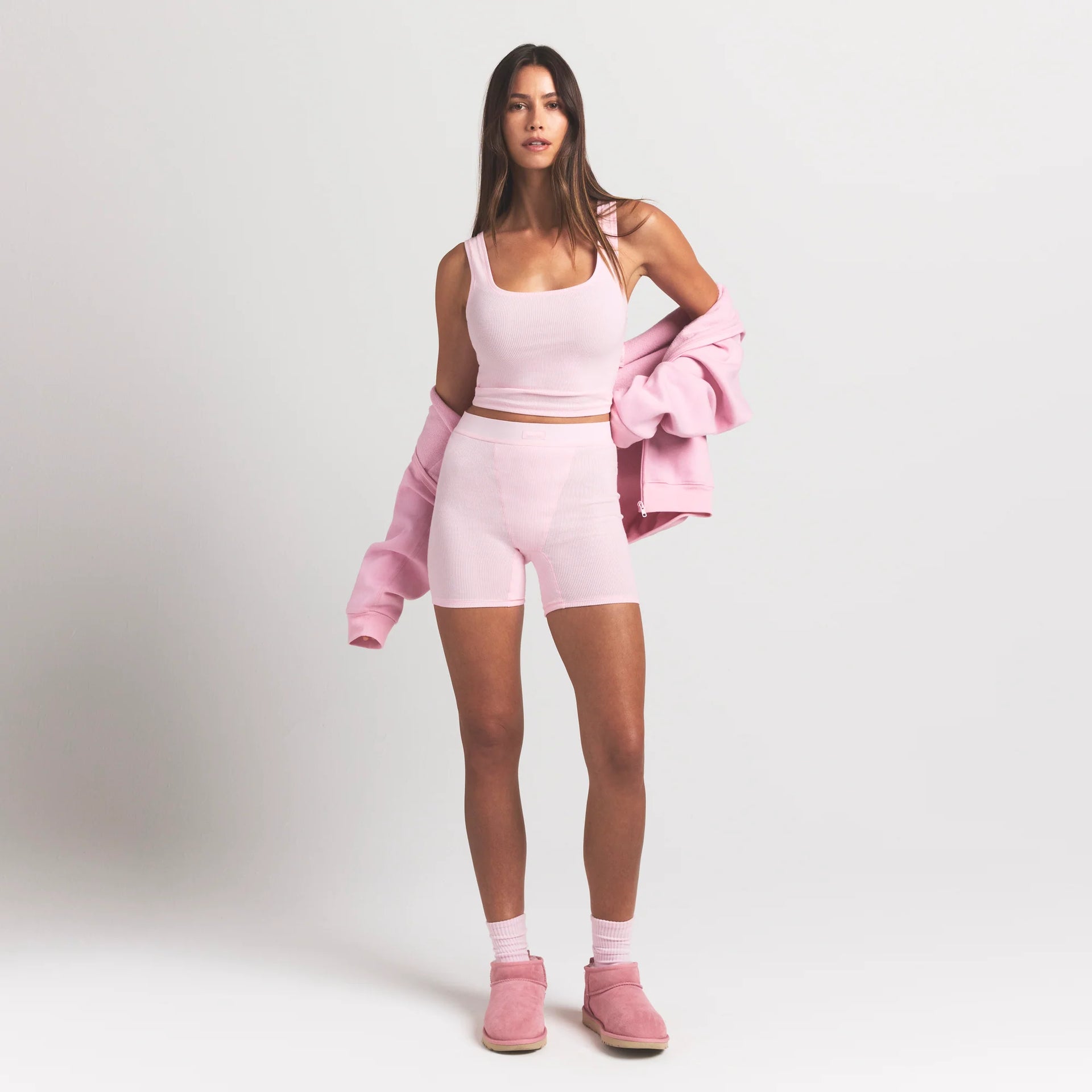 COTTON RIB BOXER | CHERRY BLOSSOM