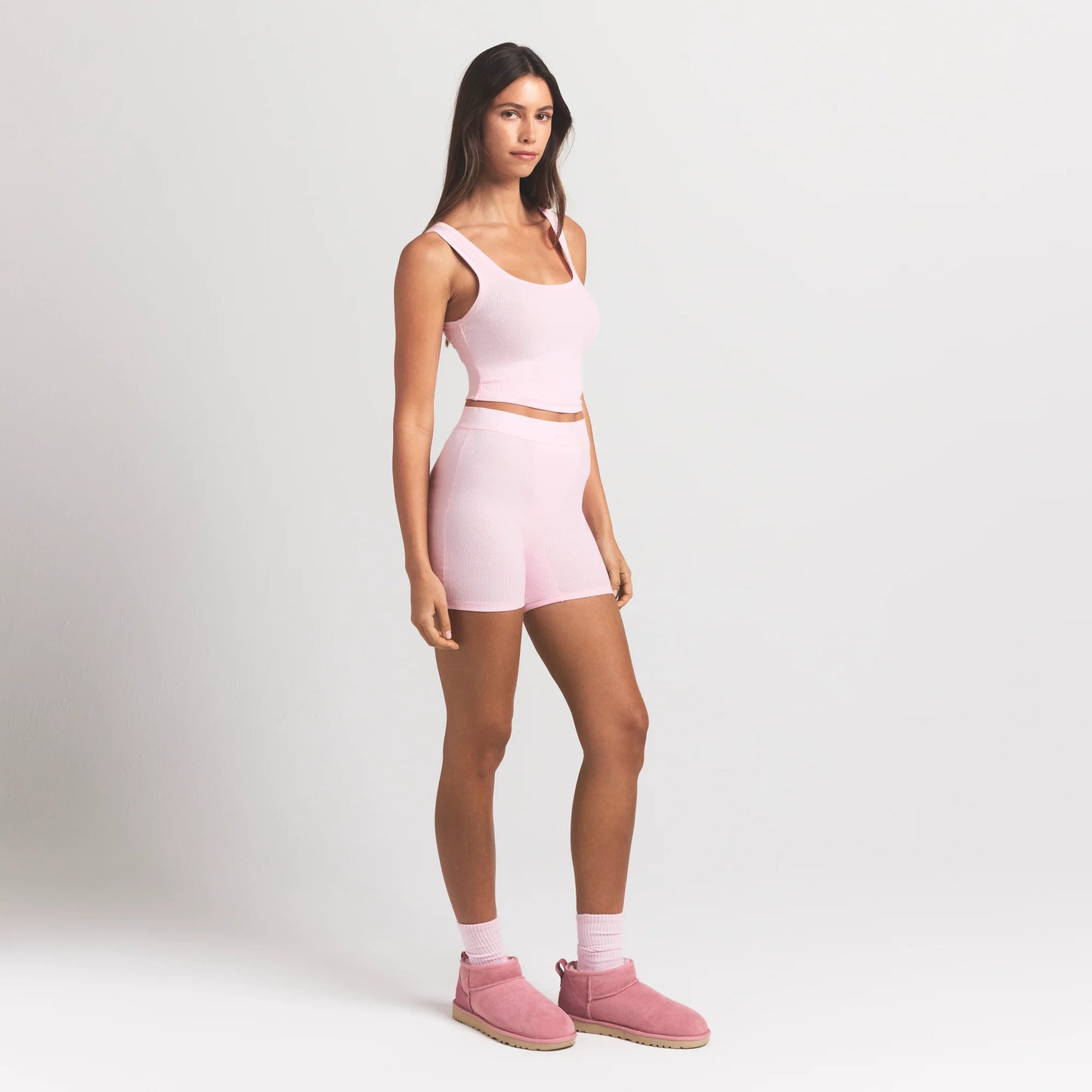 COTTON RIB BOXER | CHERRY BLOSSOM