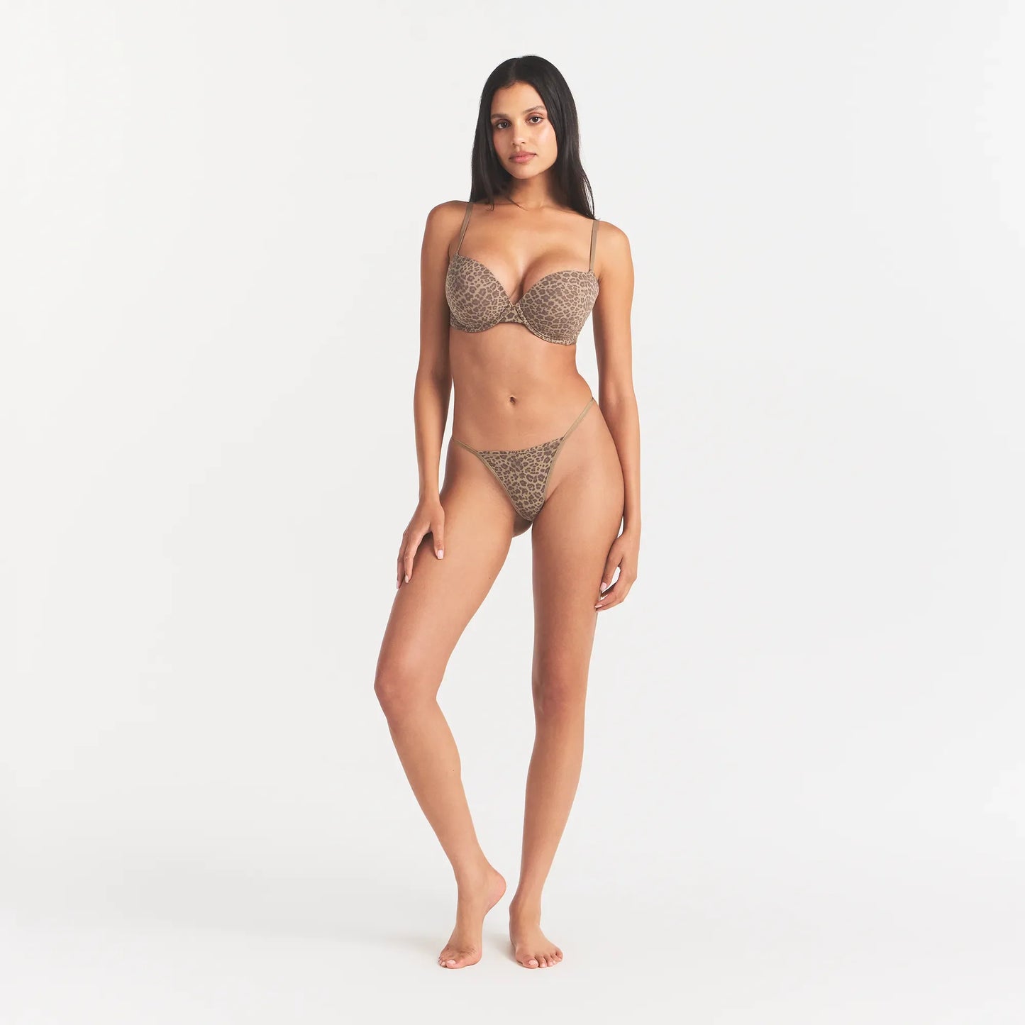FITS EVERYBODY T-STRING THONG | DESERT LEOPARD INK PRINT