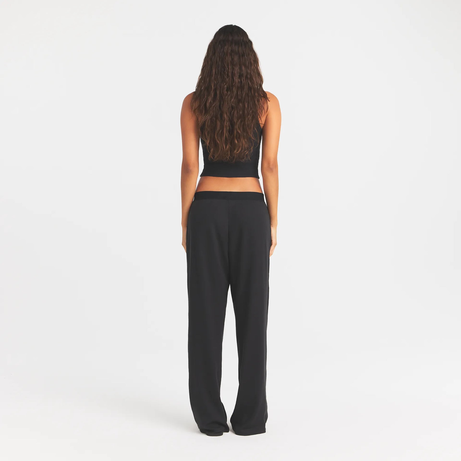 COTTON RIB RELAXED PANT | SOOT