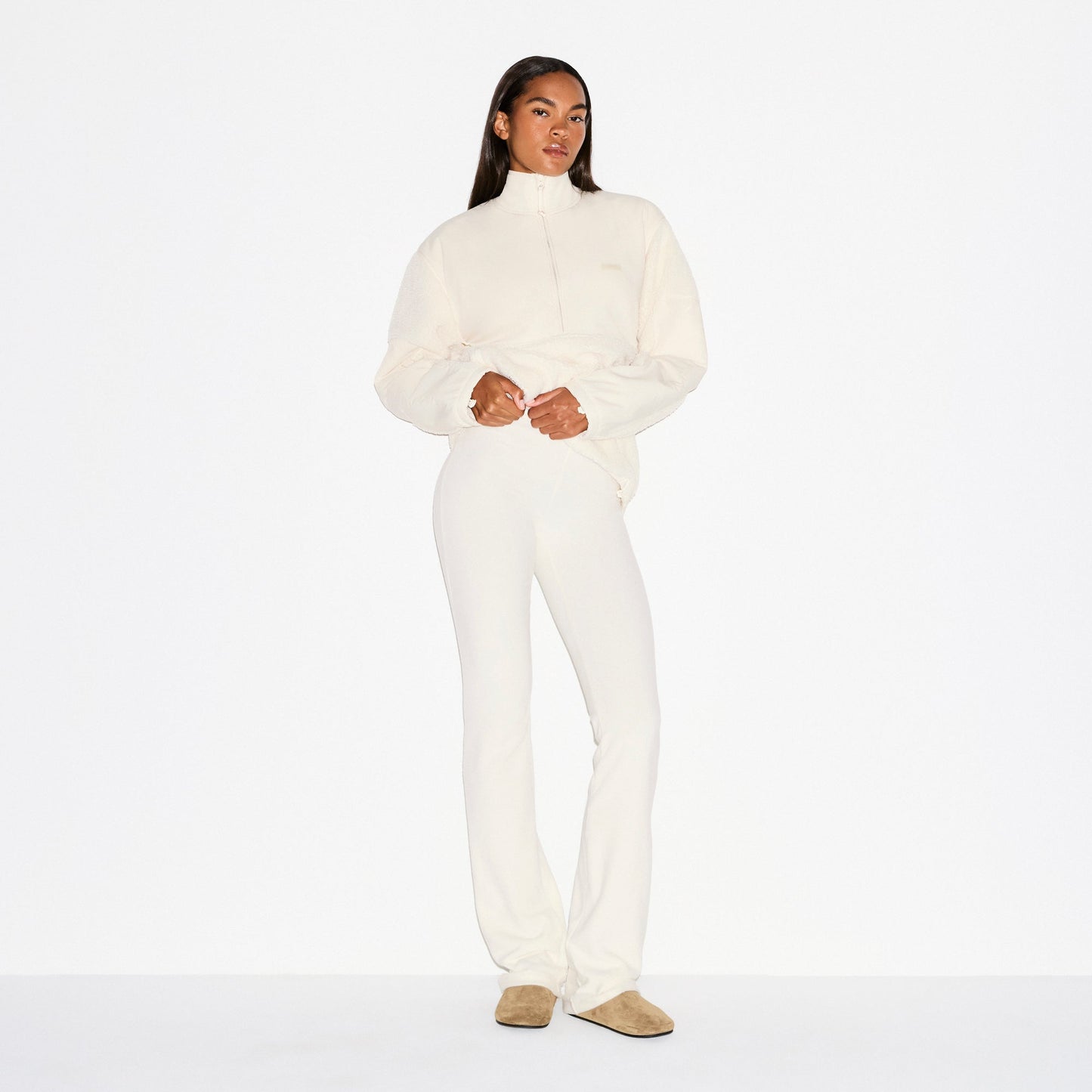 OUTDOOR FLEECE PANT | ECRU