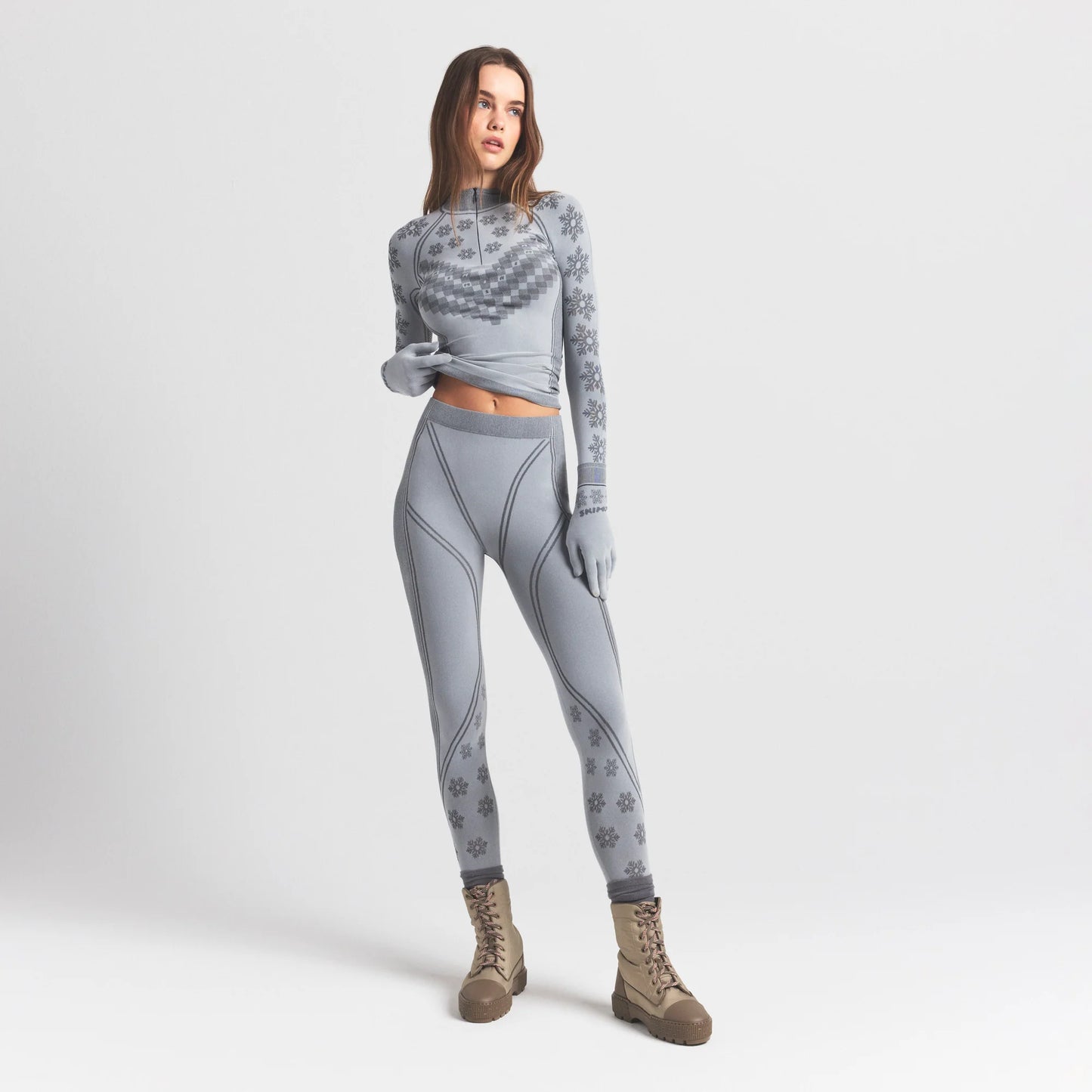 SKIMS FIRST LAYERS LEGGING | MIRROR WINTER FAIR ISLE