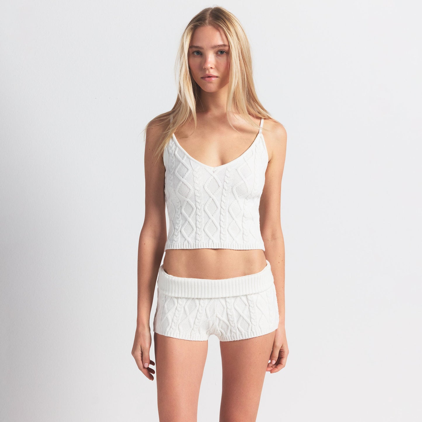 SWEATER KNIT SHORT | IVORY